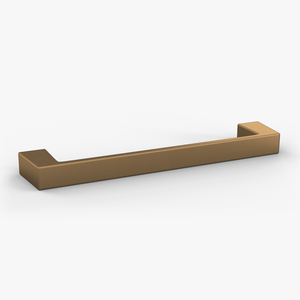 Kitchen Cabinet Handle Flat Fronted Bronze 3D