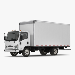 Box Truck Isuzu NPR 2018 3D model