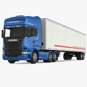 3D Scania Streamline Trailer Truck