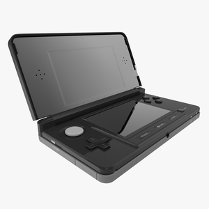 3D Nintendo 3DS Black model