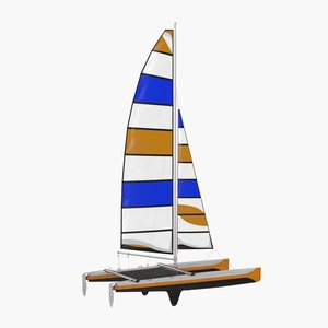 International A Class Catamaran Generic 3D model