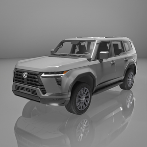 3D Lexus GX 550 SUV 2024 Gray