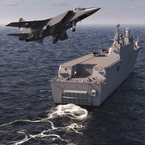 3D Naval Military Aircraft Carrier