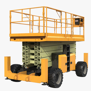 Engine Powered Scissor Lift Generic 3 3D