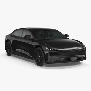 Lucid Air Electric Luxury Sedan Black 3D