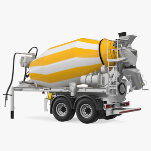 3D model Semi Trailer Mixer Liebherr HTM 904