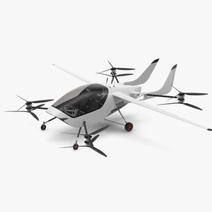 Two Seat Air Vehicle eVTOL Air One 3D model