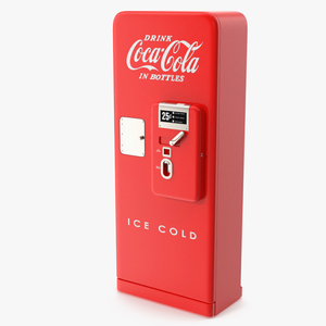 3D model Coca Cola Vintage Bottle Vending Machine