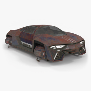 3D model Visionary Hover Car Rusty