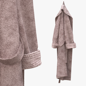 3D Hooked Bathrobe Brown