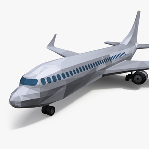 Low Poly Stylized Model Airplane 3D