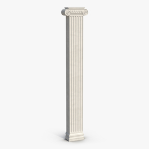 3D Pilaster Ionic Greco Roman 2 model