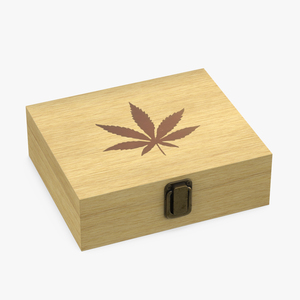 3D Cannabis Cigars Box Closed