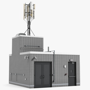 3D Rooftop Entrance with Network Transmitter