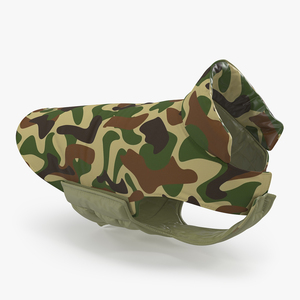 Dog Coat Camouflage 3D model