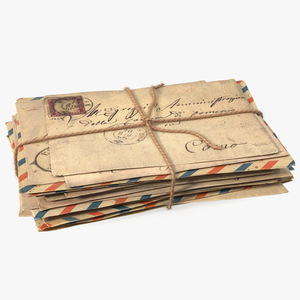 Old Letters Package Thick Fur 3D model