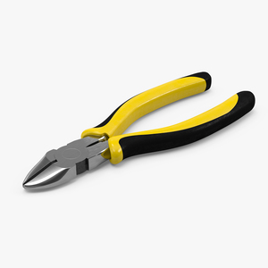 3D Side Cutter Pliers model