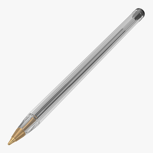 3D Common Plastic Pen model