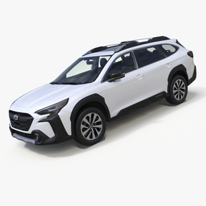 3D model White Subaru Outback 2025