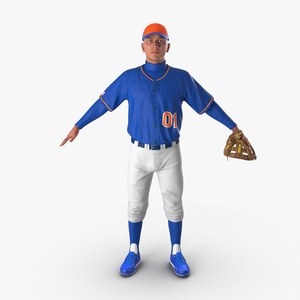 3D model Baseball Player Generic 4