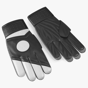 3D model Leather Goalkeeper Gloves