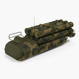 Rockets with Radar Camo Air Defence System 3D