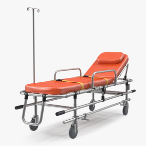 Ambulance Stretcher Trolley 3D