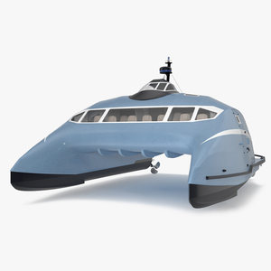 Luxury Catamaran Ferry 3D