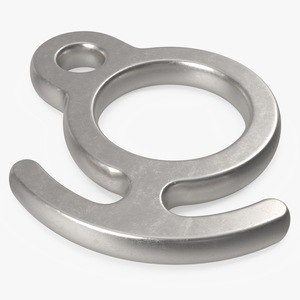 Steel Climbing Descender 3D model