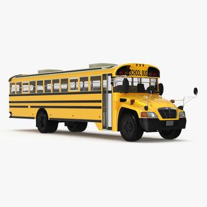 American School Bus 3D model