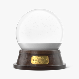 3D Empty Snow Globe