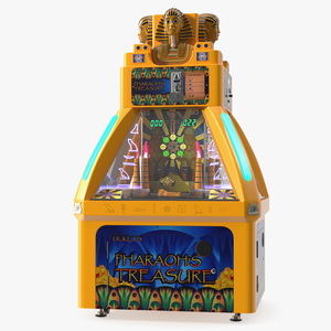 Golden Pharaoh Game Machine Rigged 3D model