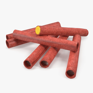 Pile of Firecrackers Fur 3D model