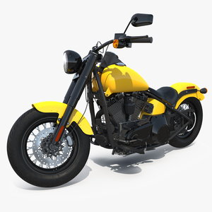 3D Softail Motorcycle Generic Rigged model