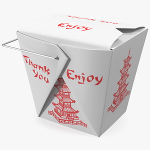 3D Chinese Restaurant Takeout Box 32 Oz