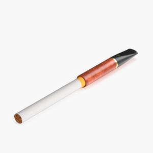 Vintage Cigarette Holder with Cigarette 3D model