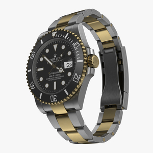 Rolex Submariner Date 2 Black Dial 3D model