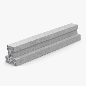 3D Concrete T Beam Chunk