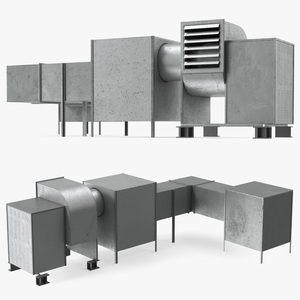 3D model HVAC Ductwork System