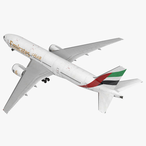 Boeing 777 200ER Emirates Airlines 3D model