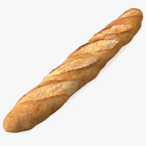 Baguette Bread 3D model