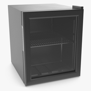 Beverage Refrigerator Cooler Black 3D model