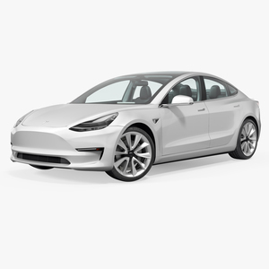 3D Tesla Model 3 model