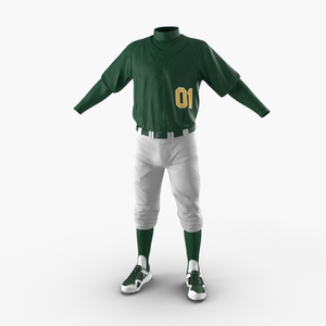 Baseball Player Outfit Generic 3 3D