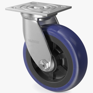 3D model Albion Stainless Steel Industrial Caster