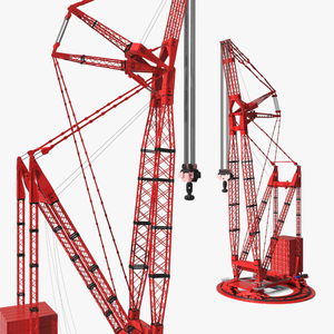 3D Lattice Boom Crane model