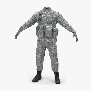 US Helicopter Pilot Uniform Camo 2 3D model