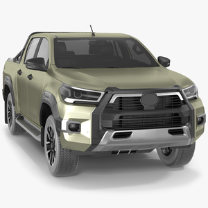 Mid Size Pickup Truck 2022 Simple Interior 3D