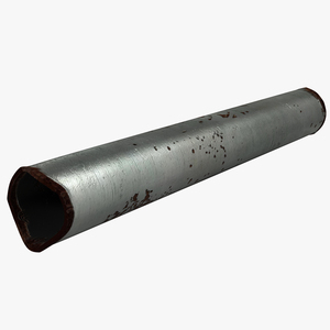 3D Broken Iron Pipe