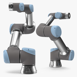 3D Universal Robots UR5e Industrial Robot model